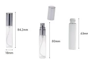 Staklena bočica 10mL za parfem sa sprejom i aluminijumskim poklopcem - 6 kom Staklena bočica 10mL za parfem sa sprejom i aluminijumskim poklopcem - 6 kom