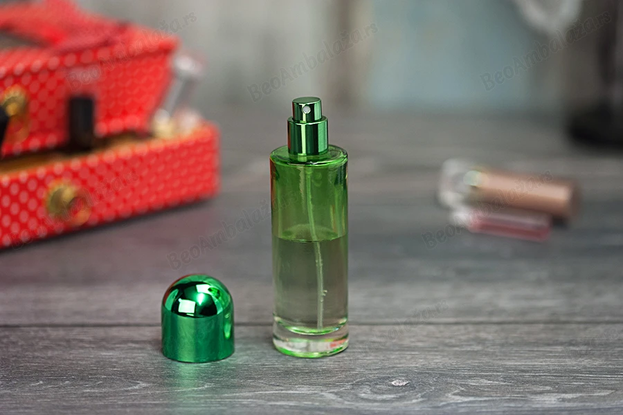 Staklene flašice za parfeme 30mL, sa sprejom i zatvaračem, u više boja-grupa_slika