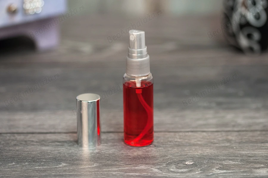 Staklena bočica za parfem 30mL plastičan sprej i aluminijumski zatvarač u 2 boje - (minimalna porudžbina 1 kutija)-