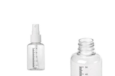 Plastična flašica 50mL sa sprejom i mernim oznakama, za parfeme - 12 komada-2
