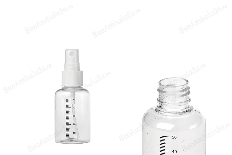 Plastična flašica 50mL sa sprejom i mernim oznakama, za parfeme - 12 komada-dimenzije_slike