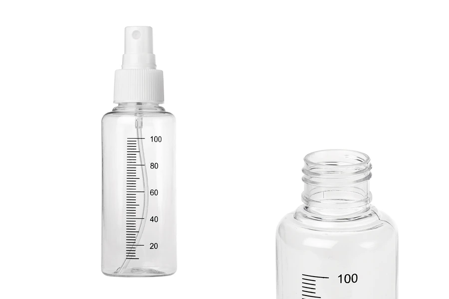 Plastične sprej flašice 100mL - 12 kom-dimenzije_slike