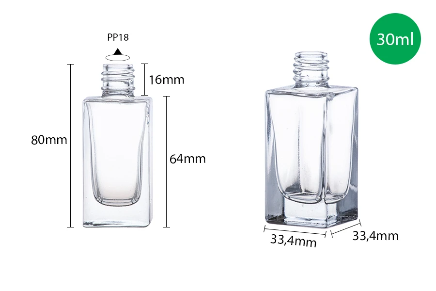 Četvrtasta bočica za parfeme 30mL (18/415)