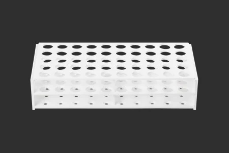 Plastični beli stalak 238x110x55 mm – 50 mesta (prečnik otvora 16 mm)-1