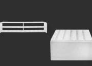 Plastični beli stalak 238x110x55 mm – 50 mesta (prečnik otvora 16 mm) Plastični beli stalak 238x110x55 mm – 50 mesta (prečnik otvora 16 mm)
