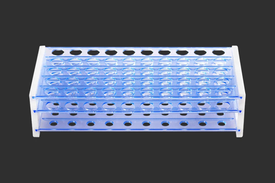 Plastični stalak 251x107x68 mm – 50 mesta (prečnik otvora 16 mm)