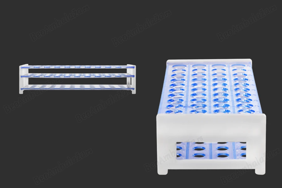 Plastični stalak 256x113x64 mm – 40 mesta (prečnik otvora 18 mm)-dimenzije_slike