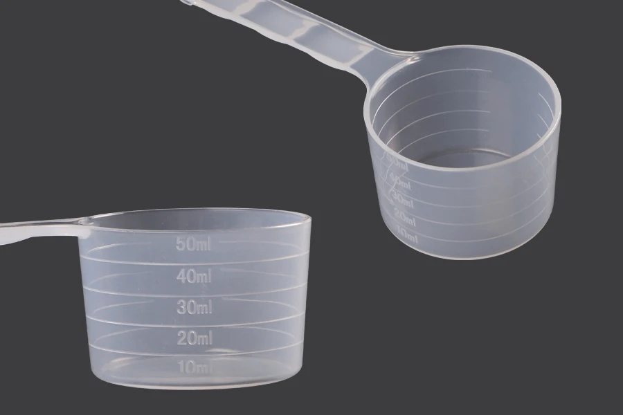Plastična providna kašičica 50ml za merenje Plastična providna kašičica 50ml za merenje