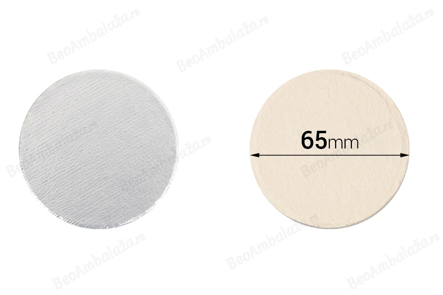 Zaptivka na indukciono lepljenje (induction sealing) 65mm - paket od 100 kom-slika_proizvoda