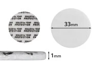 Zaptivke 33mm za staklene teglice (lepe se pod pritiskom) - 50kom Zaptivke 33mm za staklene teglice (lepe se pod pritiskom) - 50kom