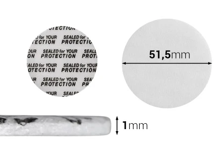 Zaptivke 51,5mm za staklene teglice (lepe se pod pritiskom) - 50 kom-1