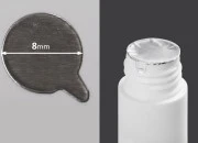 Srebrna samolepljiva aluminijumska zaptivka 8mm - 180 kom