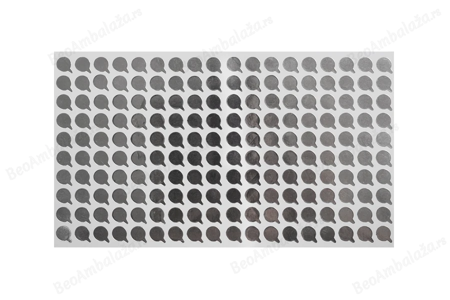 Srebrna samolepljiva aluminijumska zaptivka 8mm - 180 kom-dimenzije_slike