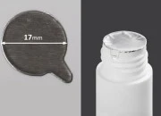 Srebrna samolepljiva aluminijumska zaptivka 17mm - 112 kom Srebrna samolepljiva aluminijumska zaptivka 17mm - 112 kom