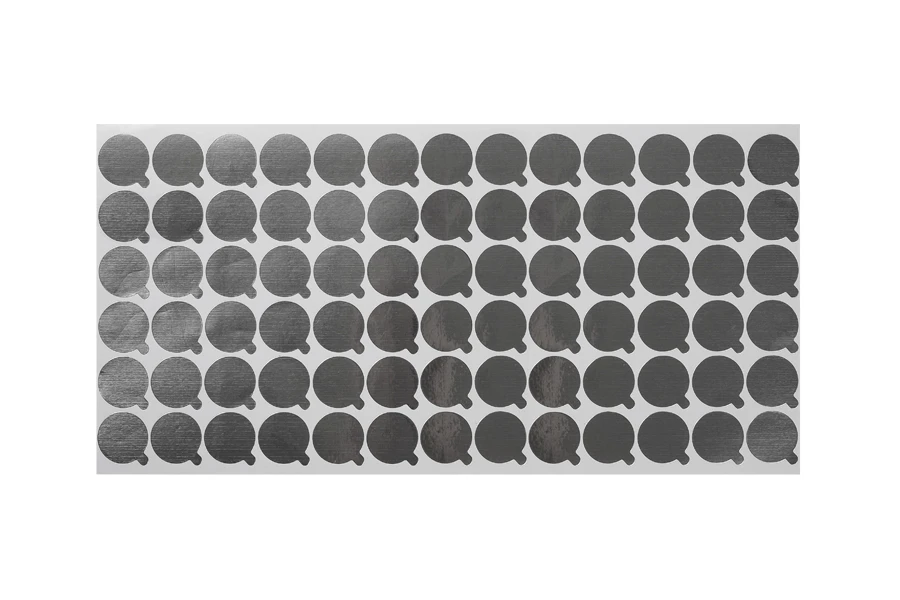 Srebrna samolepljiva aluminijumska zaptivka 22mm - 78 kom Srebrna samolepljiva aluminijumska zaptivka 22mm - 78 kom