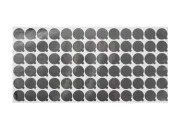 Srebrna samolepljiva aluminijumska zaptivka 23mm - 78 kom Srebrna samolepljiva aluminijumska zaptivka 23mm - 78 kom