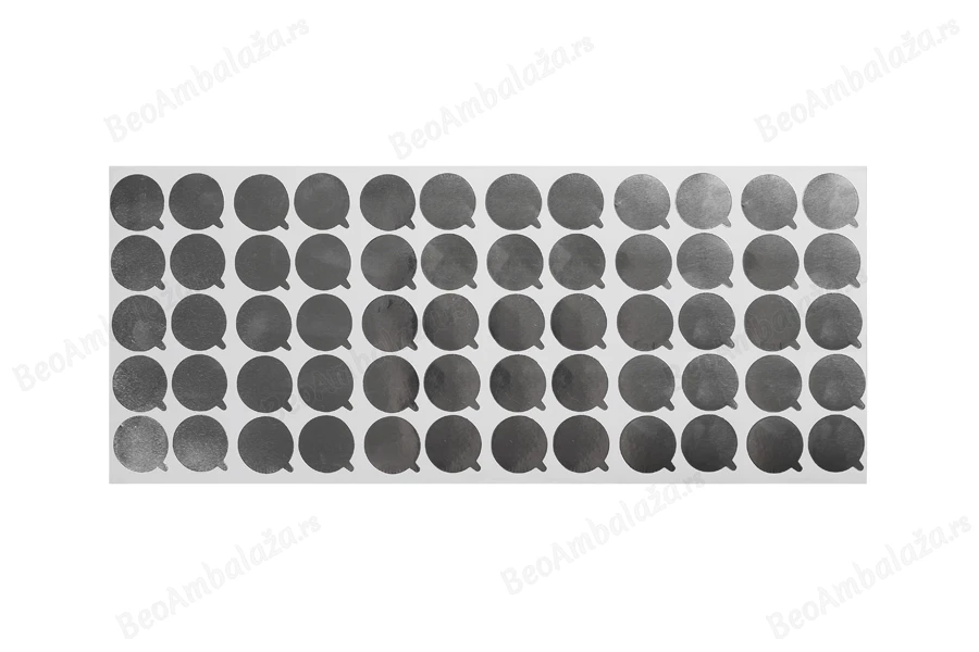 Srebrna samolepljiva aluminijumska zaptivka 25mm - 60 kom-dimenzije_slike