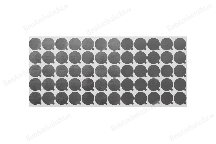 Srebrna samolepljiva aluminijumska zaptivka 26mm - 60 kom-dimenzije_slike