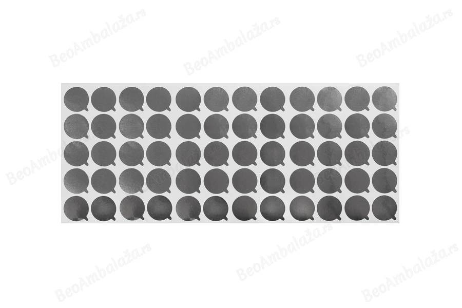 Srebrna samolepljiva aluminijumska zaptivka 27mm - 60 kom-dimenzije_slike