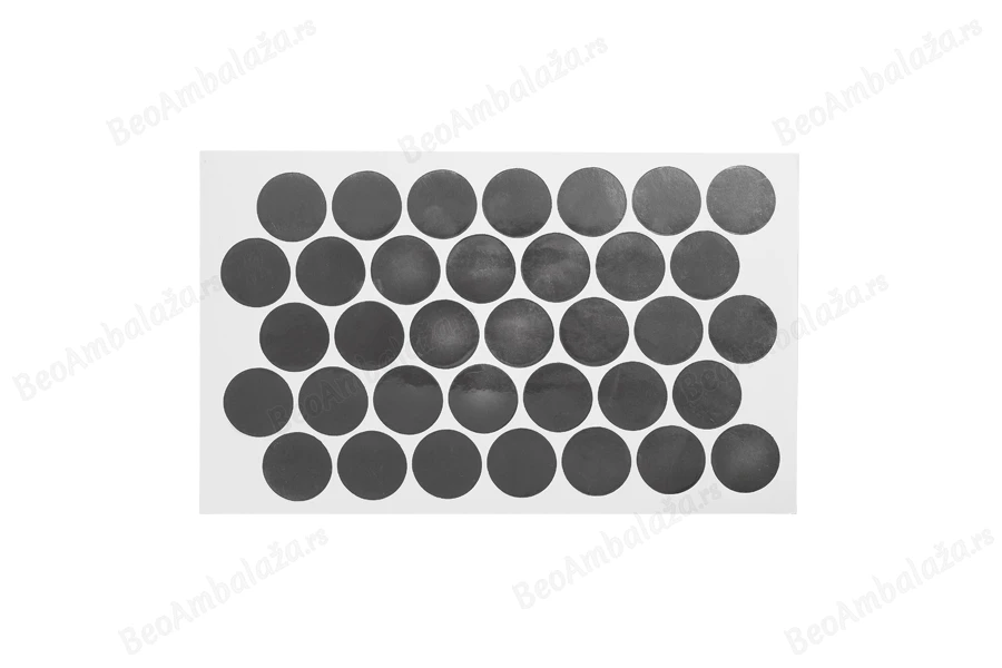 Srebrna samolepljiva aluminijumska zaptivka 28mm - 32 kom-dimenzije_slike