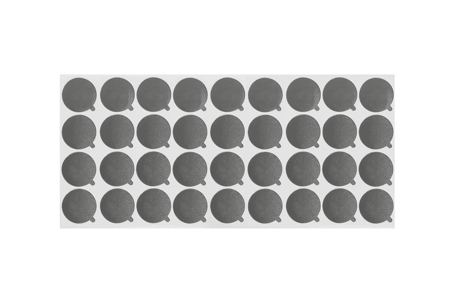 Srebrna samolepljiva aluminijumska zaptivka 33mm - 32 kom Srebrna samolepljiva aluminijumska zaptivka 33mm - 32 kom