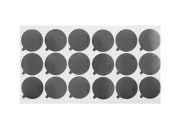 Srebrna samolepljiva aluminijumska zaptivka 37mm - 18 kom Srebrna samolepljiva aluminijumska zaptivka 37mm - 18 kom