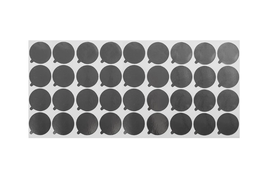 Srebrna samolepljiva aluminijumska zaptivka 40mm - 36 kom Srebrna samolepljiva aluminijumska zaptivka 40mm - 36 kom