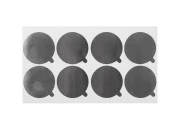 Srebrna samolepljiva aluminijumska zaptivka 46mm - 12 kom Srebrna samolepljiva aluminijumska zaptivka 46mm - 12 kom