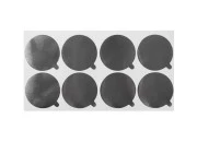 Srebrna samolepljiva aluminijumska zaptivka 49mm - 12 kom Srebrna samolepljiva aluminijumska zaptivka 49mm - 12 kom