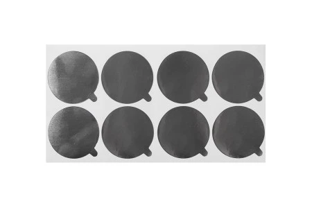 Srebrna samolepljiva aluminijumska zaptivka 49mm - 12 kom-2