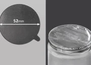 Srebrna samolepljiva aluminijumska zaptivka 52mm - 8 kom Srebrna samolepljiva aluminijumska zaptivka 52mm - 8 kom