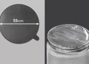 Srebrna samolepljiva aluminijumska zaptivka 55mm - 8 kom Srebrna samolepljiva aluminijumska zaptivka 55mm - 8 kom