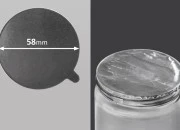 Srebrna samolepljiva aluminijumska zaptivka 58mm - 15 kom Srebrna samolepljiva aluminijumska zaptivka 58mm - 15 kom
