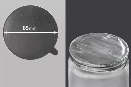 Srebrna samolepljiva aluminijumska zaptivka 65mm - 10 kom-1