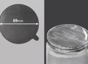 Srebrna samolepljiva aluminijumska zaptivka 69mm - 6 kom