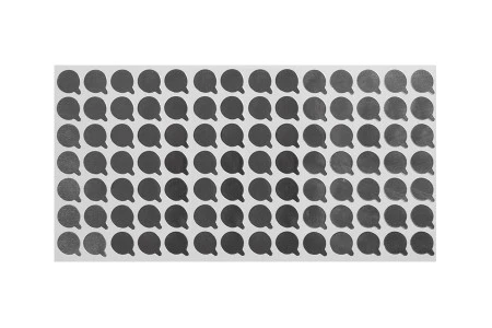 Srebrna samolepljiva aluminijumska zaptivka 13mm - 98 kom-2