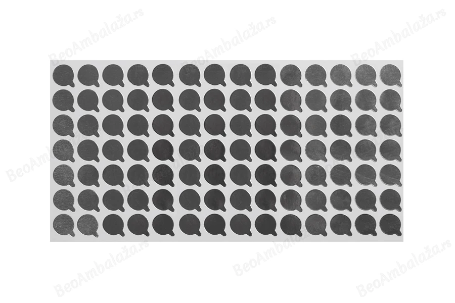 Srebrna samolepljiva aluminijumska zaptivka 13mm - 98 kom-dimenzije_slike