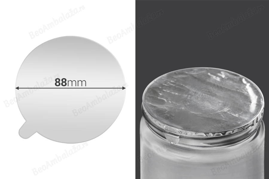 Srebrna samolepljiva aluminijumska zaptivka 88mm - 3 kom-slika_proizvoda