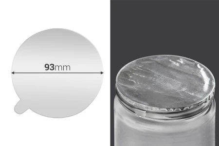 Srebrna samolepljiva aluminijumska zaptivka 93mm - 3 kom-1