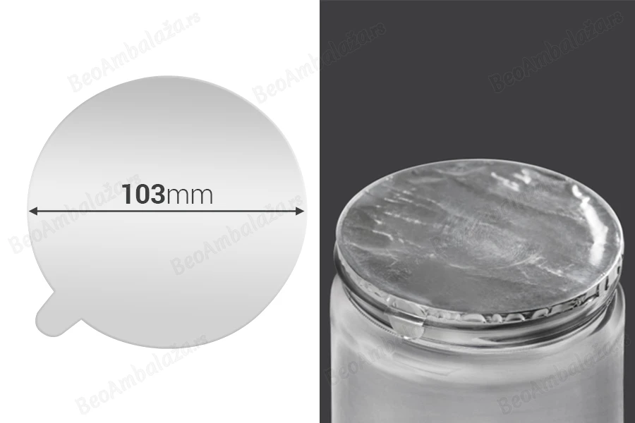 Srebrna samolepljiva aluminijumska zaptivka 103mm - 3 kom-slika_proizvoda