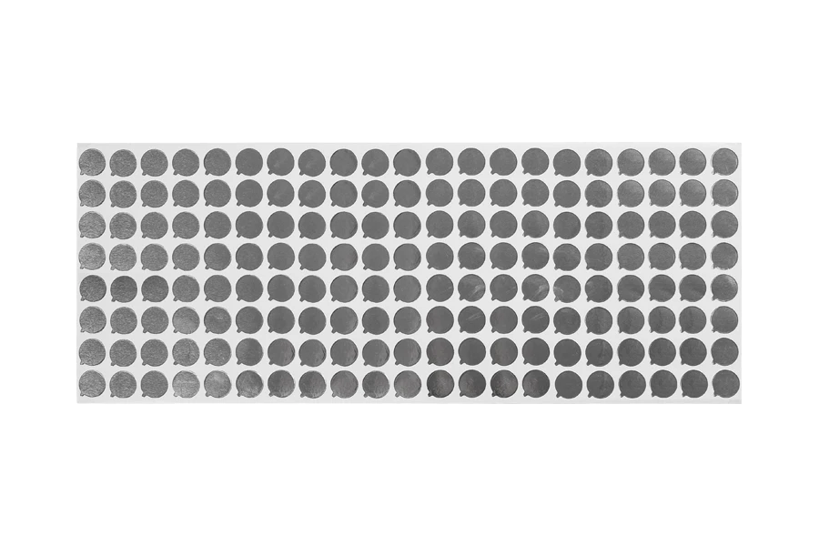 Srebrna samolepljiva aluminijumska zaptivka 14mm - 168 kom-dimenzije_slike