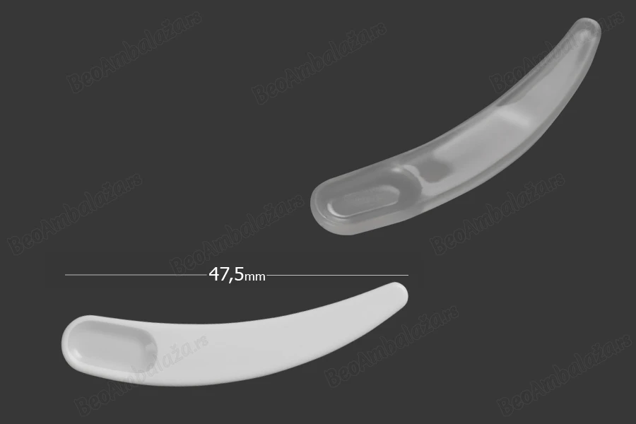 Plastična bela PE spatula 47,5mm za kreme - 24 kom-slika_proizvoda