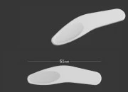 Plastična spatula za kremu (PE) bela 61 mm - 24 kom Plastična spatula za kremu (PE) bela 61 mm - 24 kom