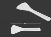 Plastična bela PE spatula 80mm za kreme - 24 kom