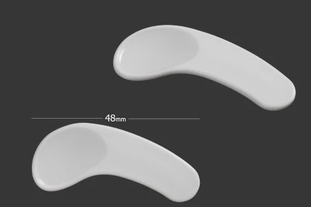 Plastična bela PE spatula 48mm za kreme - 24 kom-1