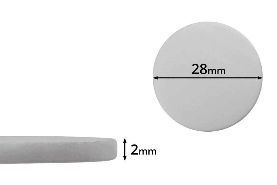 Beli penasti PE međupoklopac 28mm- 100kom Beli penasti PE međupoklopac 28mm- 100kom