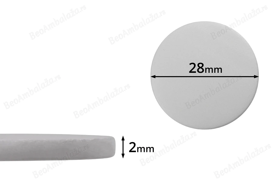 Beli penasti PE međupoklopac 28mm- 100kom-slika_proizvoda