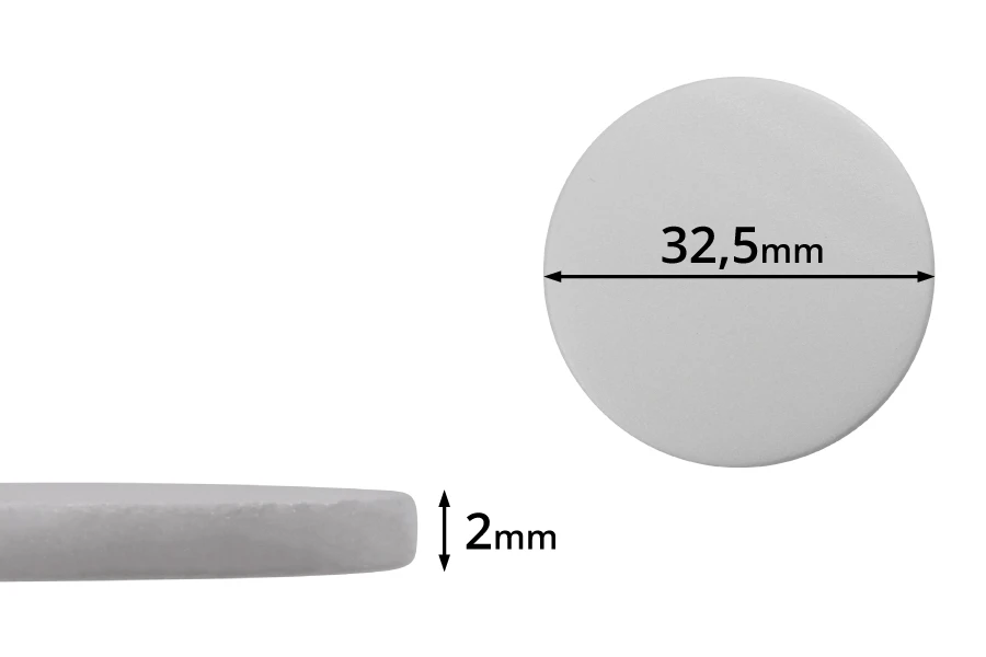 Beli penasti PE međupoklopac 32,5mm- 100kom Beli penasti PE međupoklopac 32,5mm- 100kom