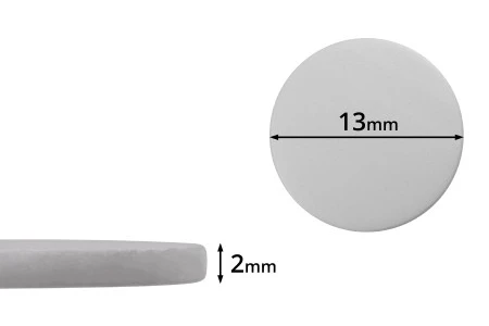Beli penasti PE međupoklopac 13mm- 100kom-1