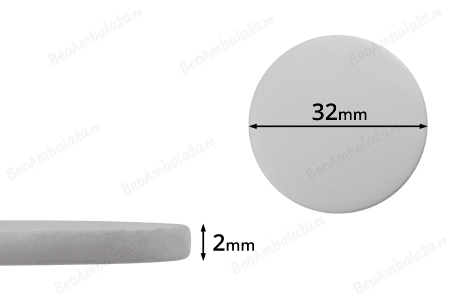 Beli penasti PE međupoklopac 32mm- 100kom-slika_proizvoda